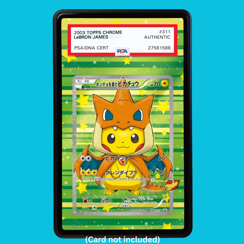 Poncho-Wearing Pikachu Charizard 208/XY-P (Graded) Display Case