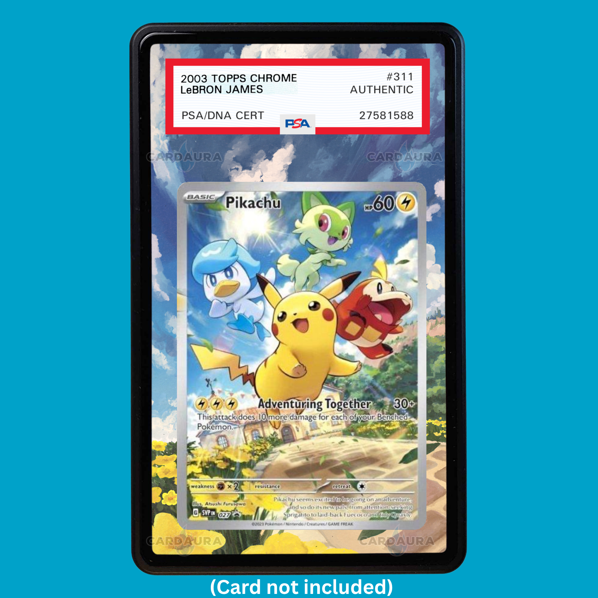 Pikachu 027 Paldea Evolved (Graded) Display Case