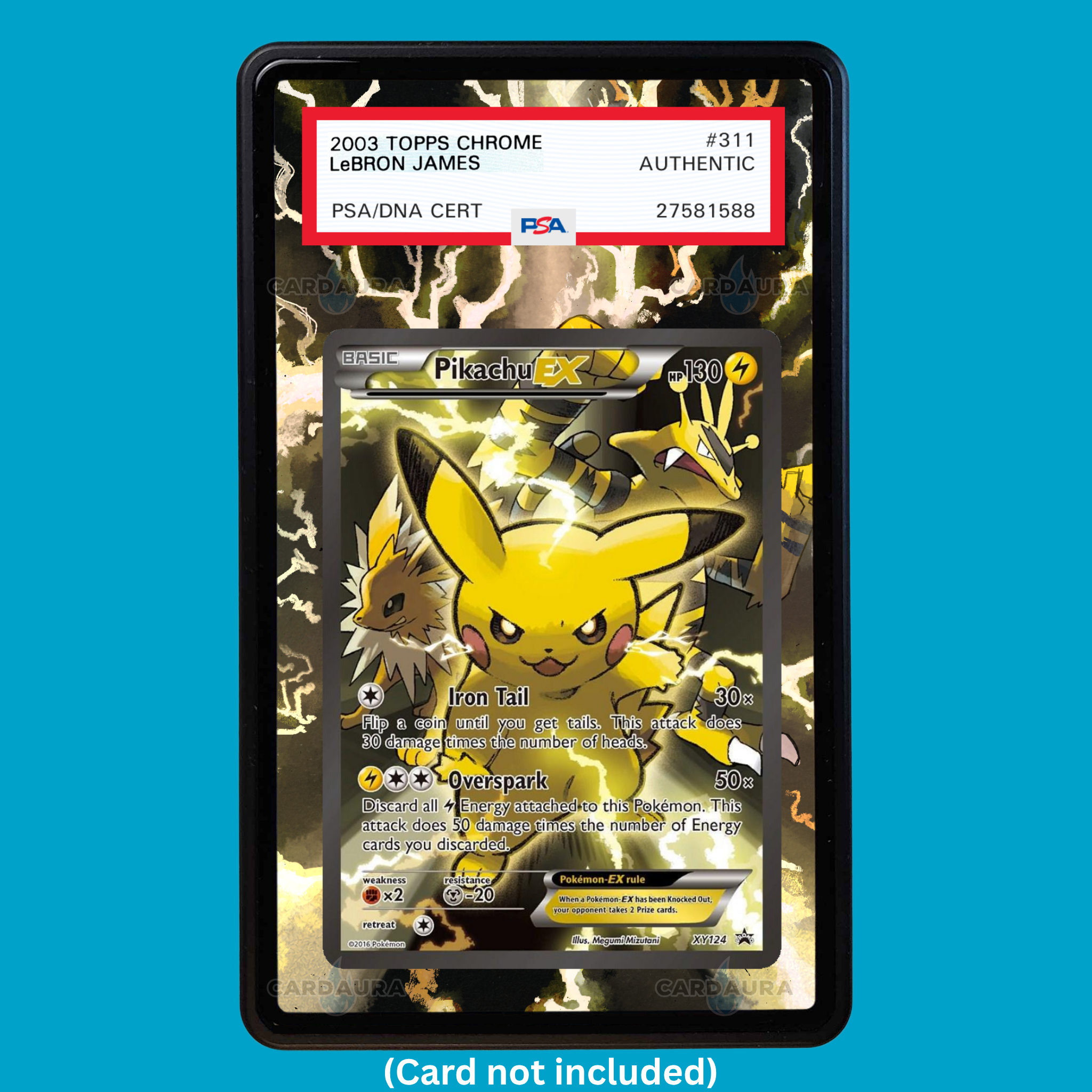 Pikachu EX XY124 Promo (Graded) Display Case