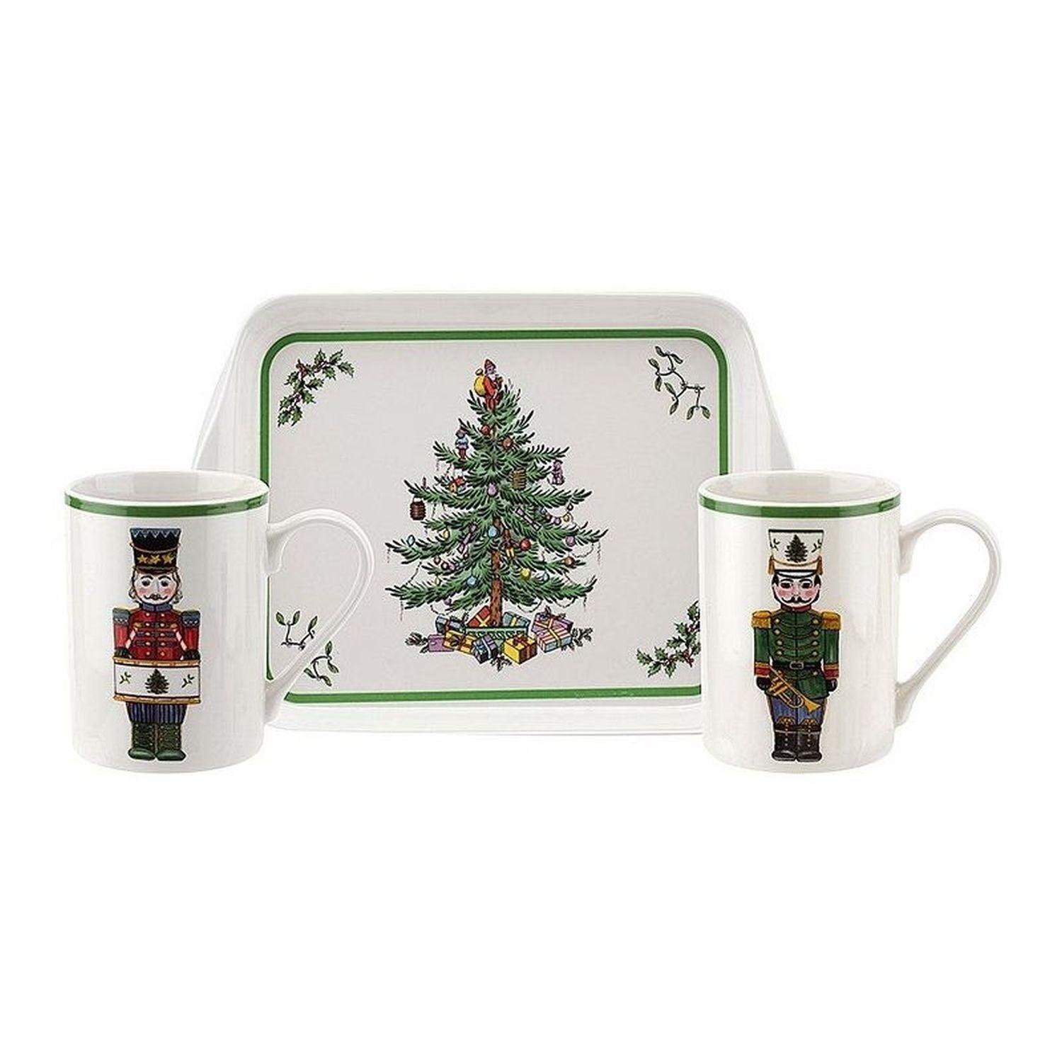 Pimpernel - 2 Mugs & Melamine Tray Set