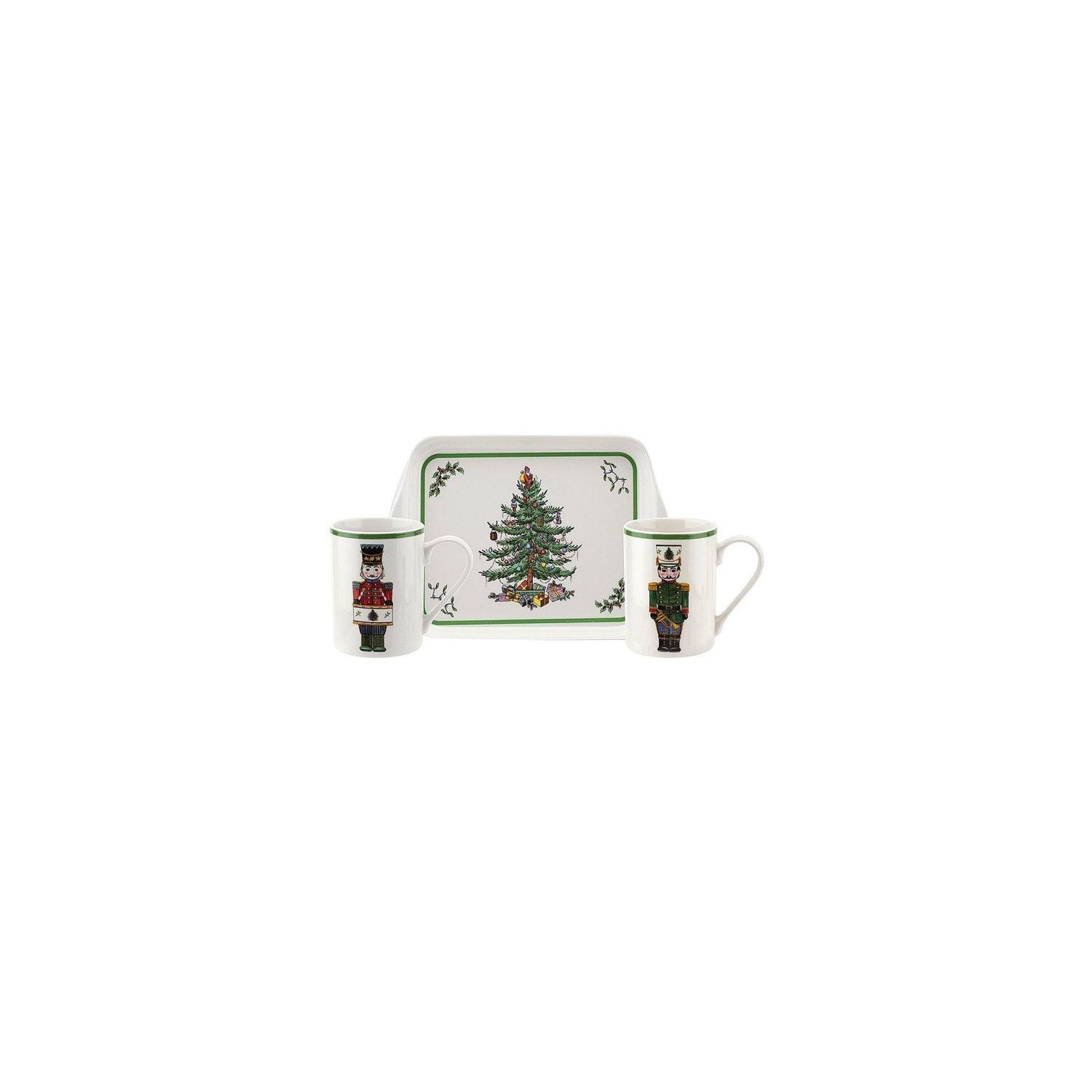 Pimpernel - 2 Mugs & Melamine Tray Set