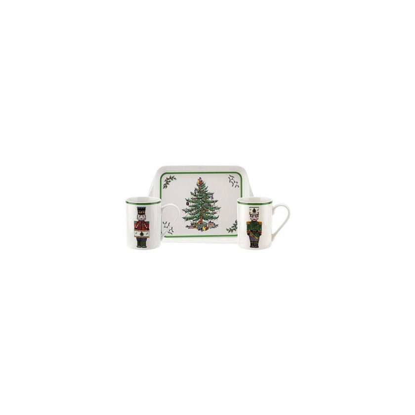 Pimpernel - 2 Mugs & Melamine Tray Set
