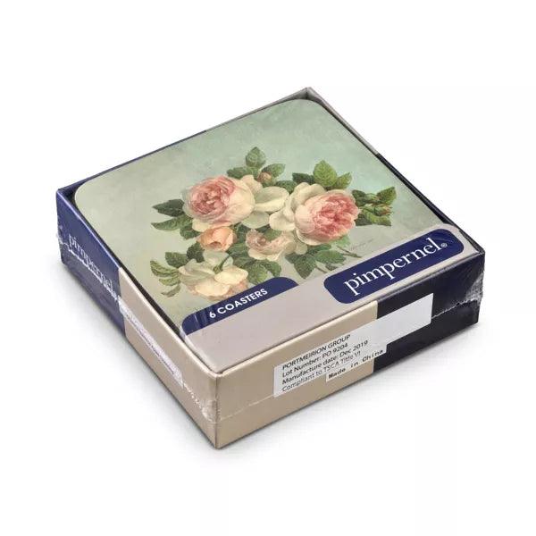 Pimpernel - Antique Roses Coasters 4X4