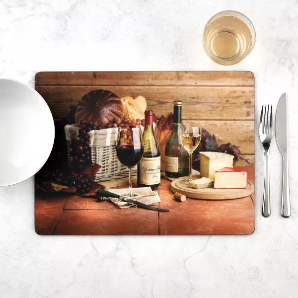 Pimpernel - Artisan Wine Set of 4 Placemats | 15.7 x 11.7 Inch