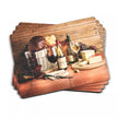 Pimpernel - Artisan Wine Set of 4 Placemats | 15.7 x 11.7 Inch