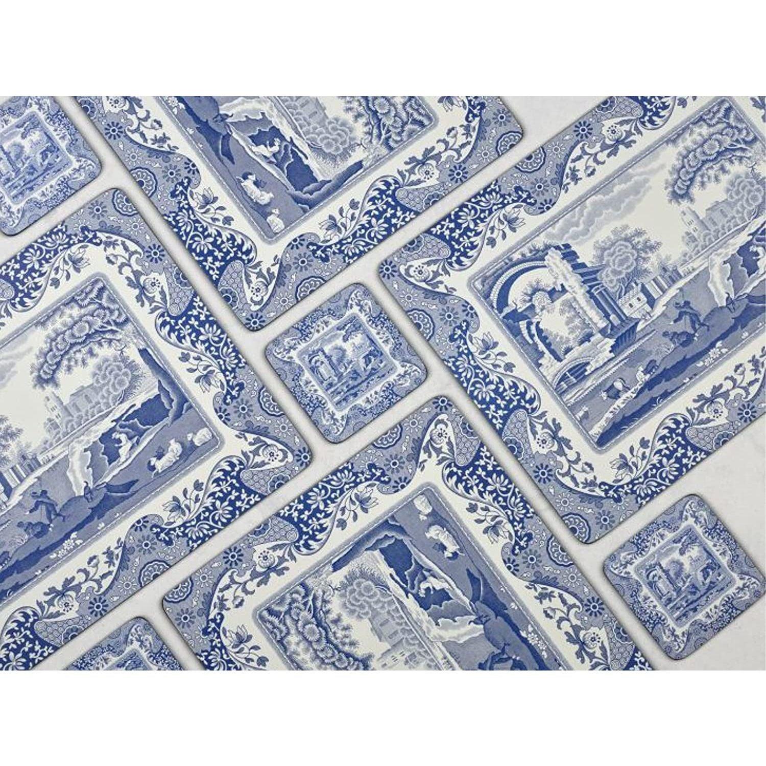 Pimpernel - Blue Italian Placemats (Set of 4) | 16 x 12 Inches
