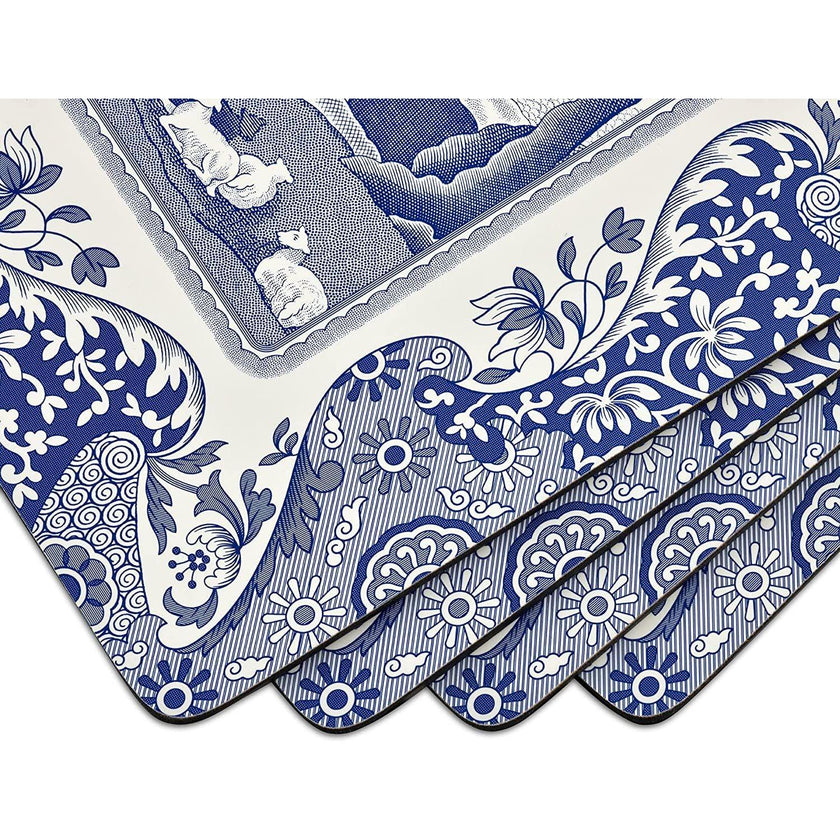 Pimpernel - Blue Italian Placemats (Set of 4) | 16 x 12 Inches