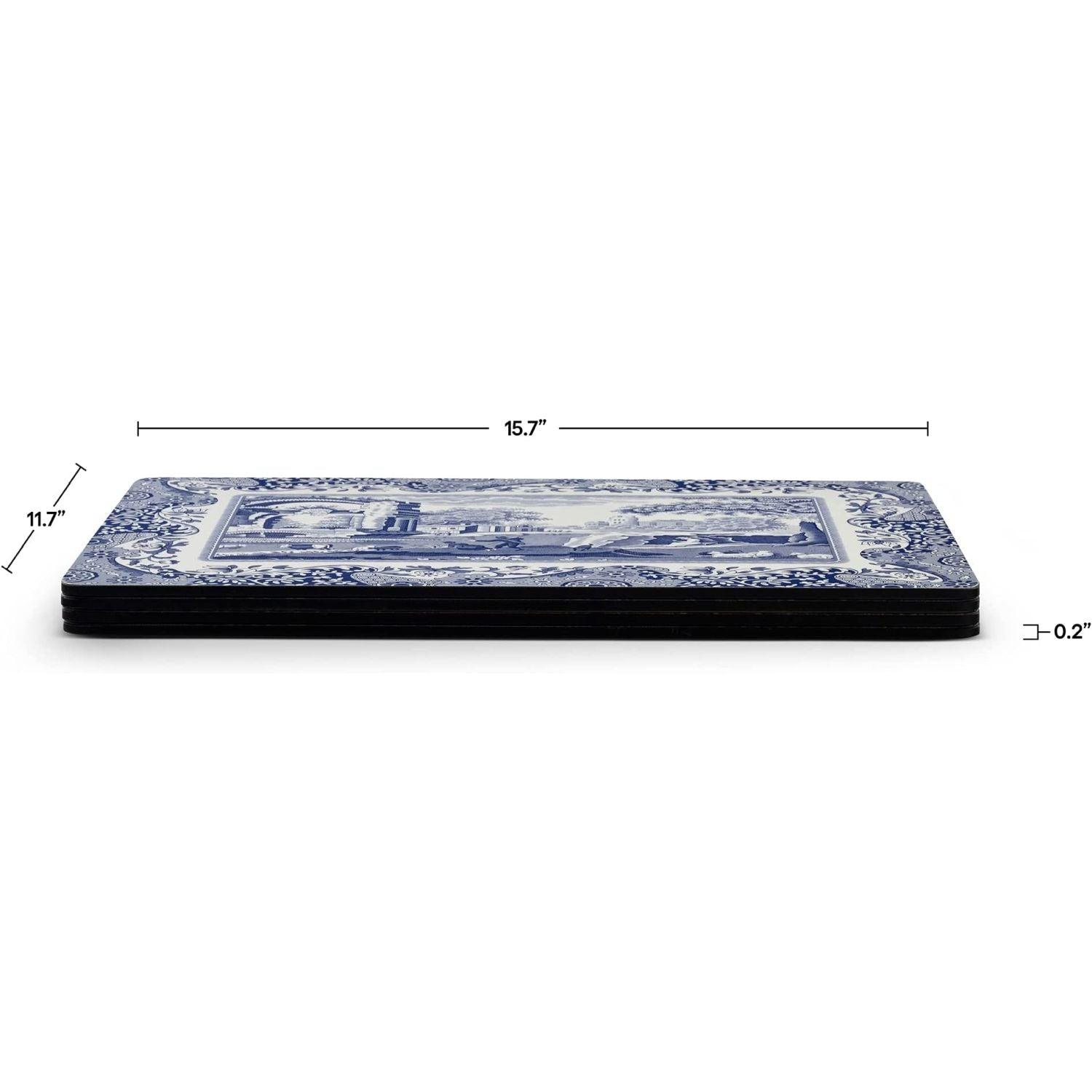 Pimpernel - Blue Italian Placemats (Set of 4) | 16 x 12 Inches