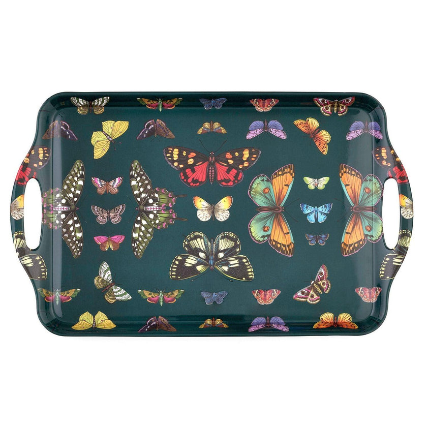 Pimpernel - Botanic Garden Harmony - Melamine Handled Tray | 18.9 x 11.6 in