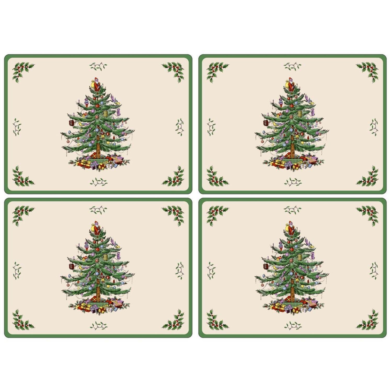 Pimpernel - Christmas Tree Set of 4 Placemats | 15.7 x 11.7 in