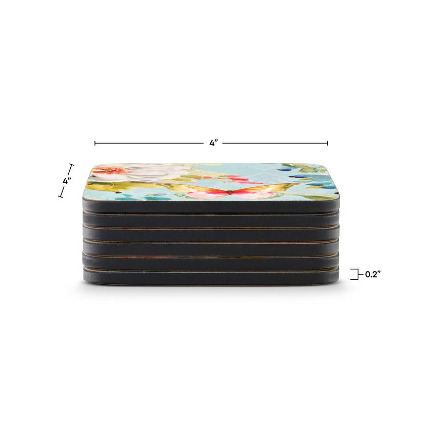Pimpernel - Colorful Breeze Set of 6 Coasters  | 4 x 4 Inches