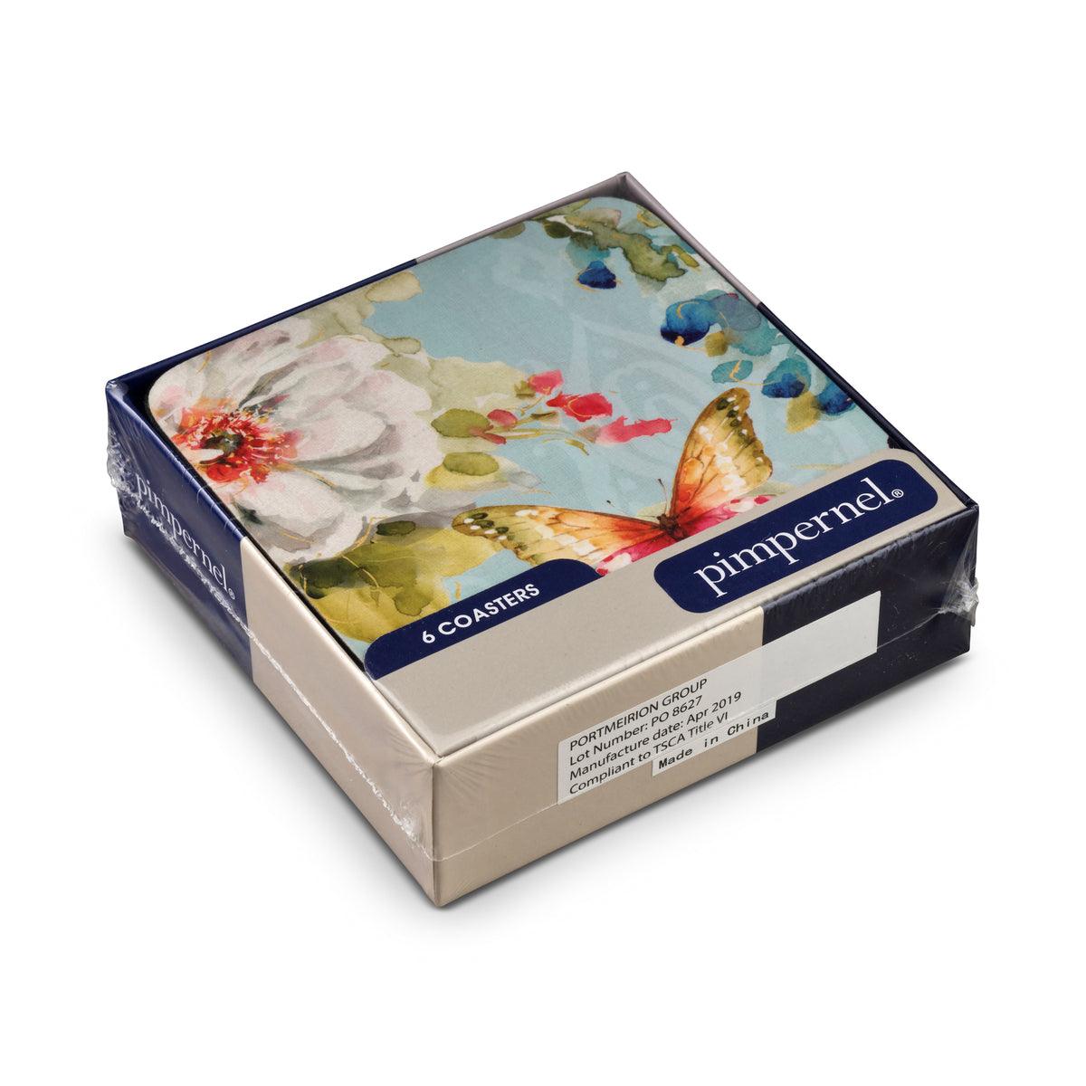 Pimpernel - Colorful Breeze Set of 6 Coasters  | 4 x 4 Inches