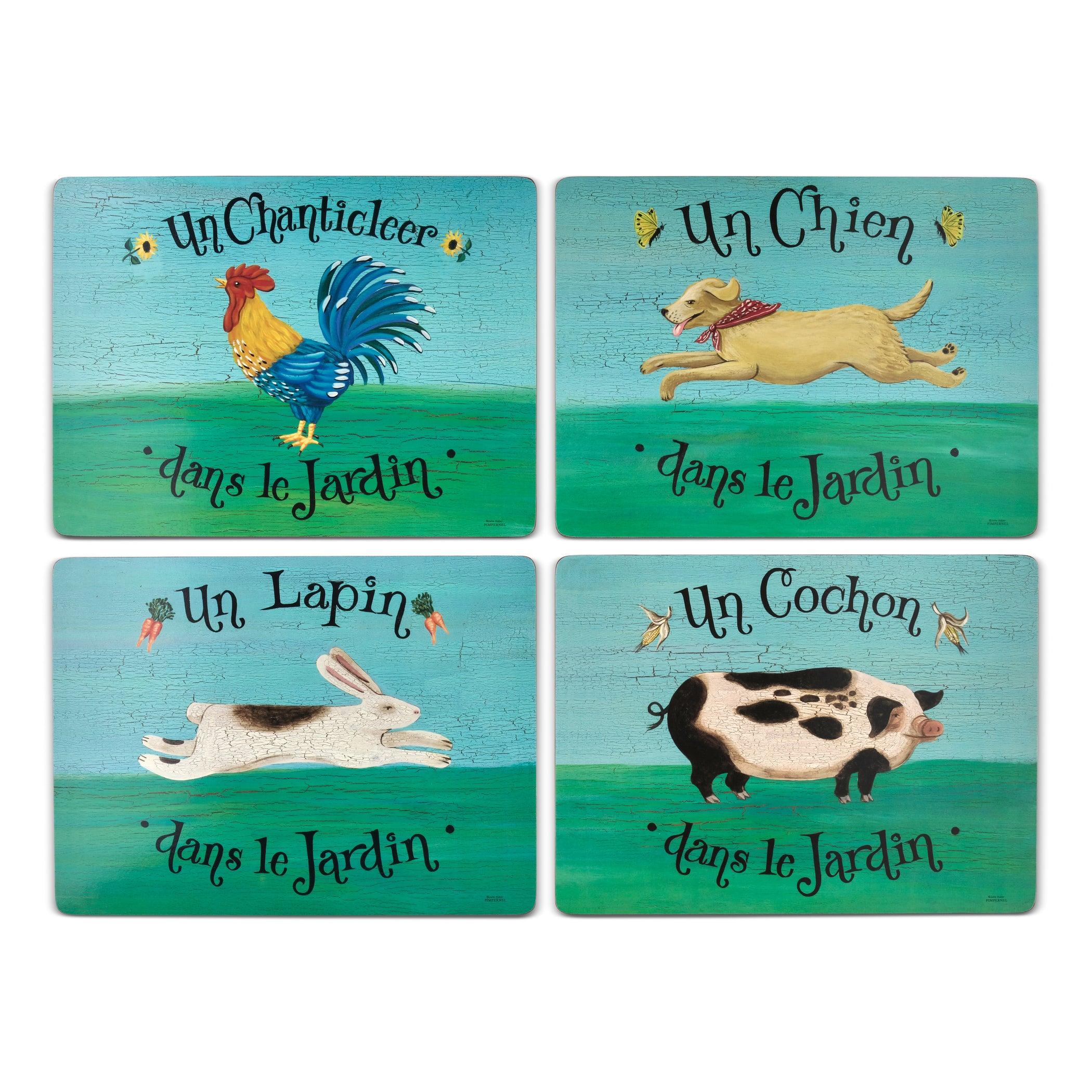 Pimpernel - Dans Le Jardin Set of 4 Placemats | 15.7 x 11.7 Inches