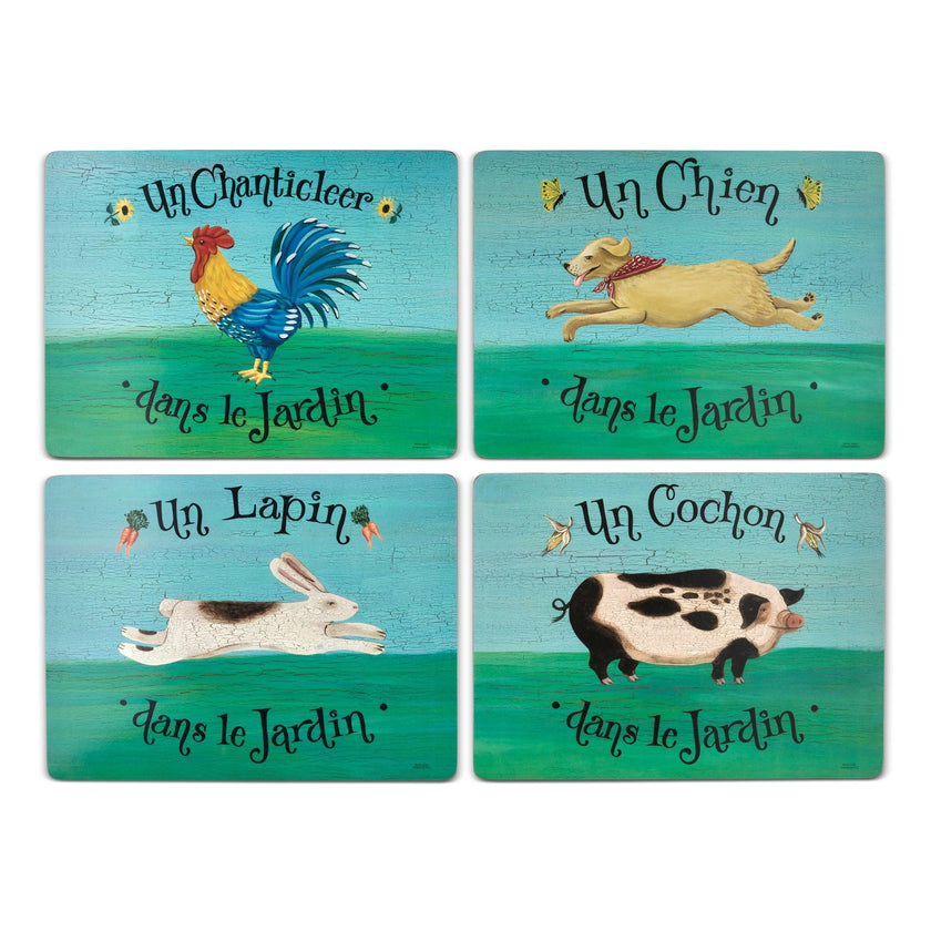 Pimpernel - Dans Le Jardin Set of 4 Placemats | 15.7 x 11.7 Inches