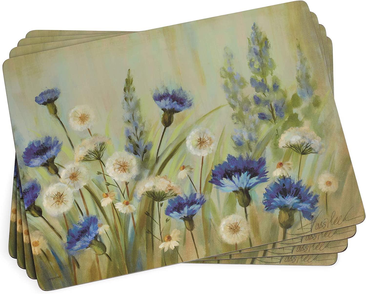 Pimpernel - Fleurs des Champs Set of 4 Placemats | 15.7 x 11.7 Inches