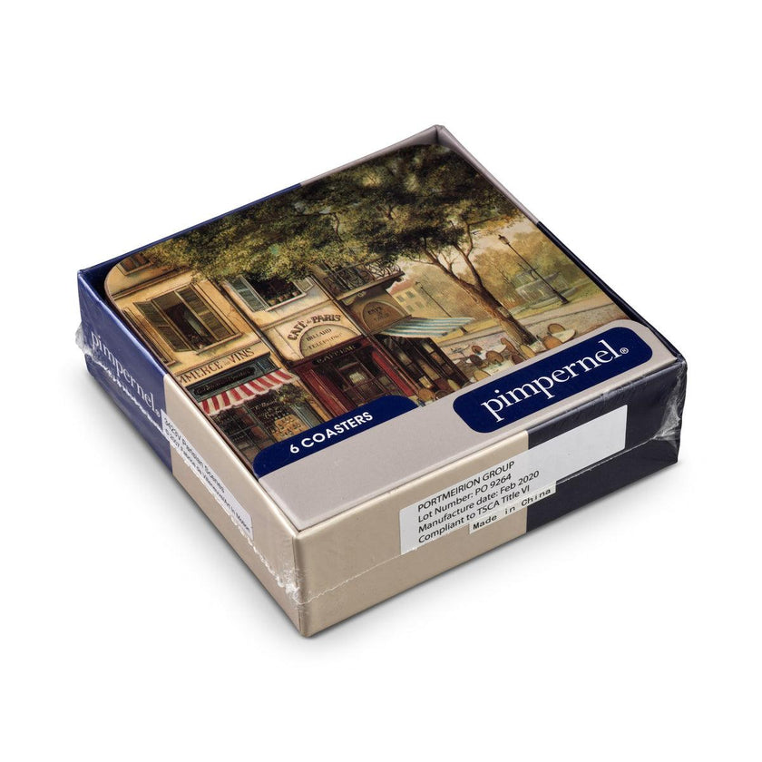 Pimpernel - Parisian Scenes Set of 6 Coasters | 4 x 4 Inches