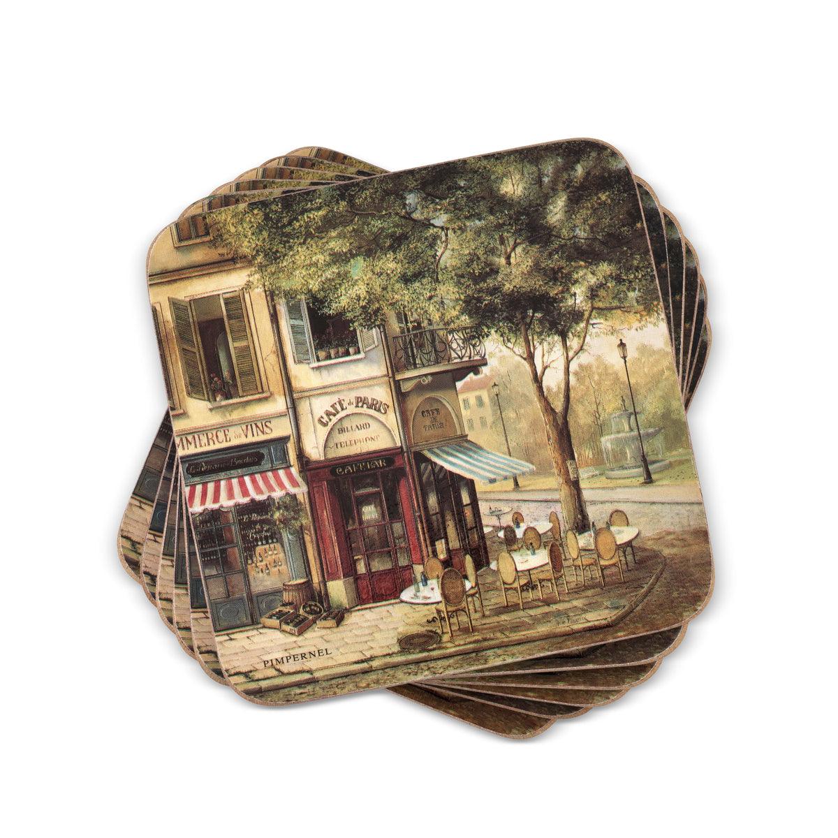 Pimpernel - Parisian Scenes Set of 6 Coasters | 4 x 4 Inches