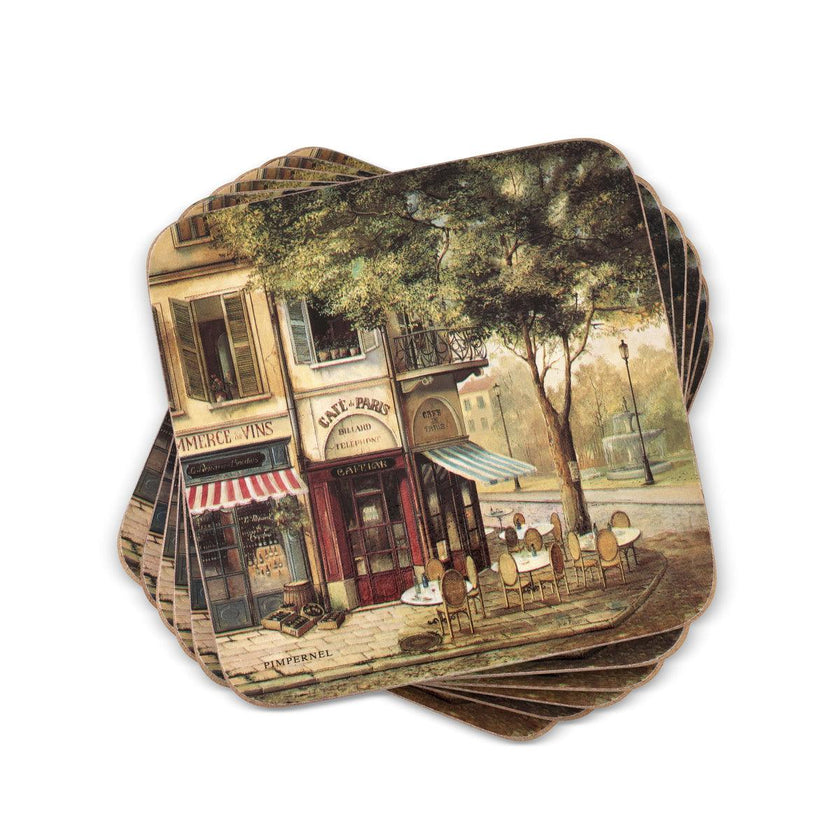 Pimpernel - Parisian Scenes Set of 6 Coasters | 4 x 4 Inches