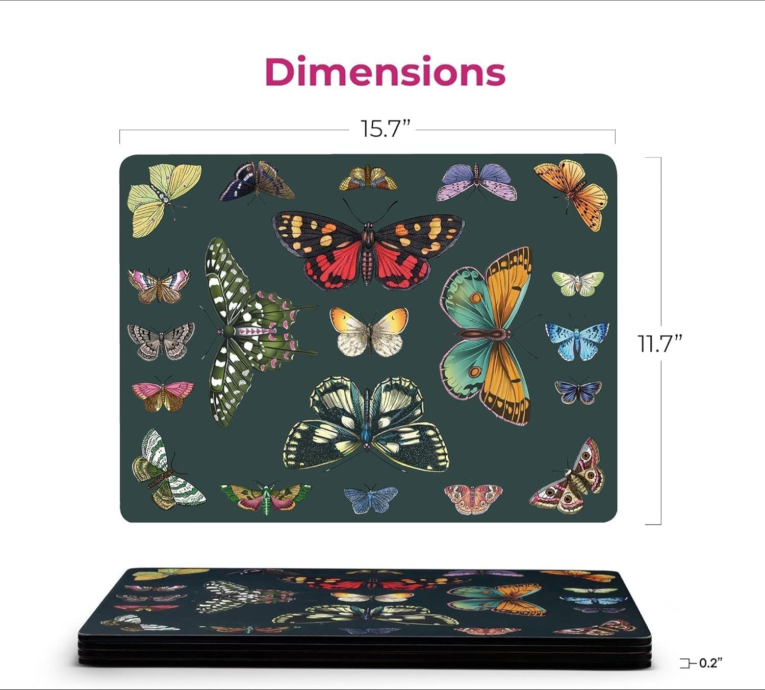 Pimpernel - Pimpernel Botanic Garden Harmony Placemats (Set of 4) | 15.7 x 11.7 in