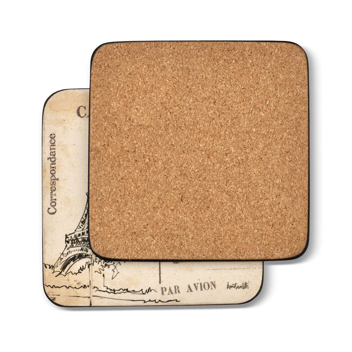 Pimpernel - Postcard Sketches Set of 6 Coasters | 4 x 4 Inche