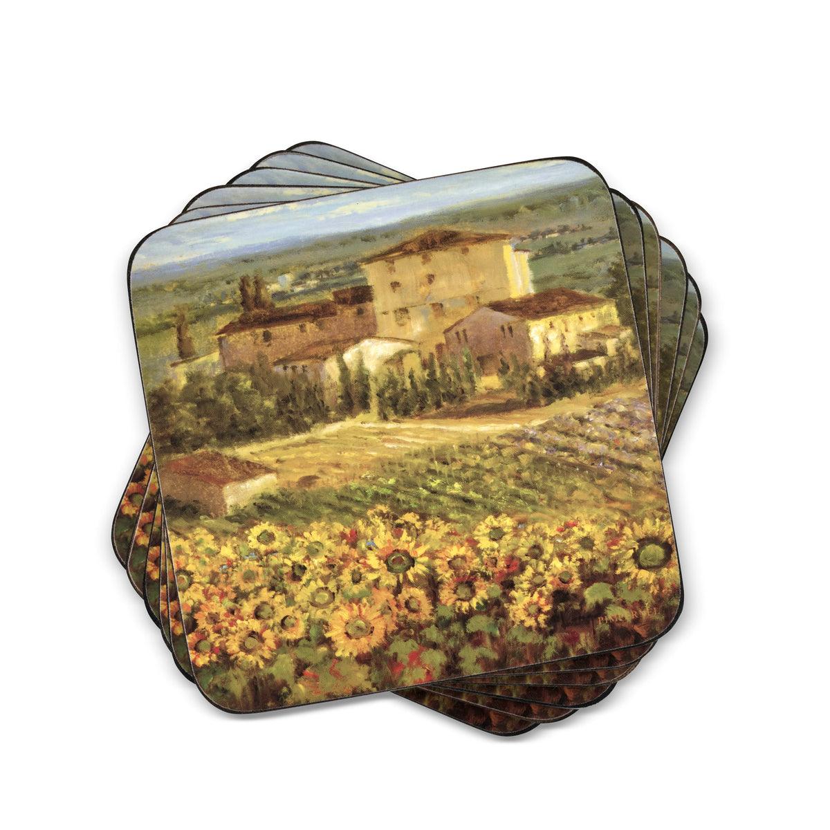 Pimpernel - Tuscany Set of 6 Coasters | 4 x 4 Inches