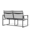 Pine Stainless Steel & Teak Outdoor Sling Loveseat