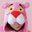 Pink cartoon one-piece pajamas