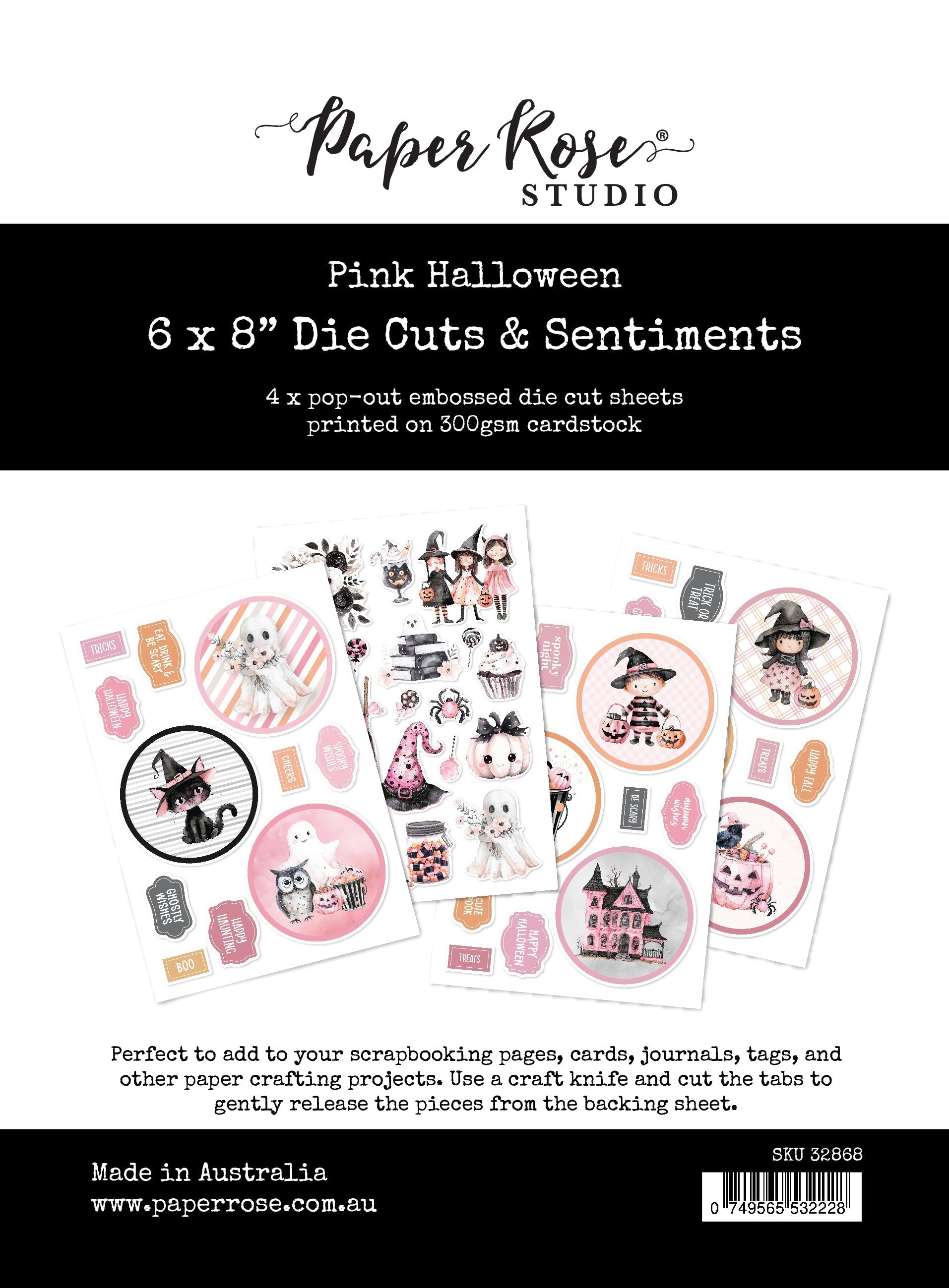 Pink Halloween 6x8