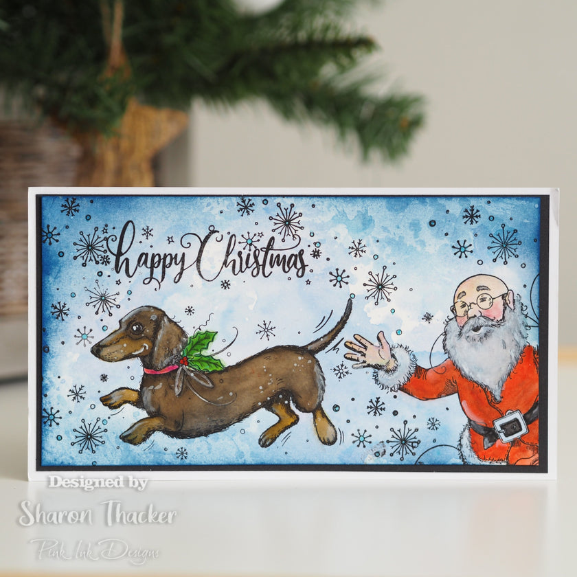 Pink Ink Designs Pawsome Pooch A5 Clear Stamp