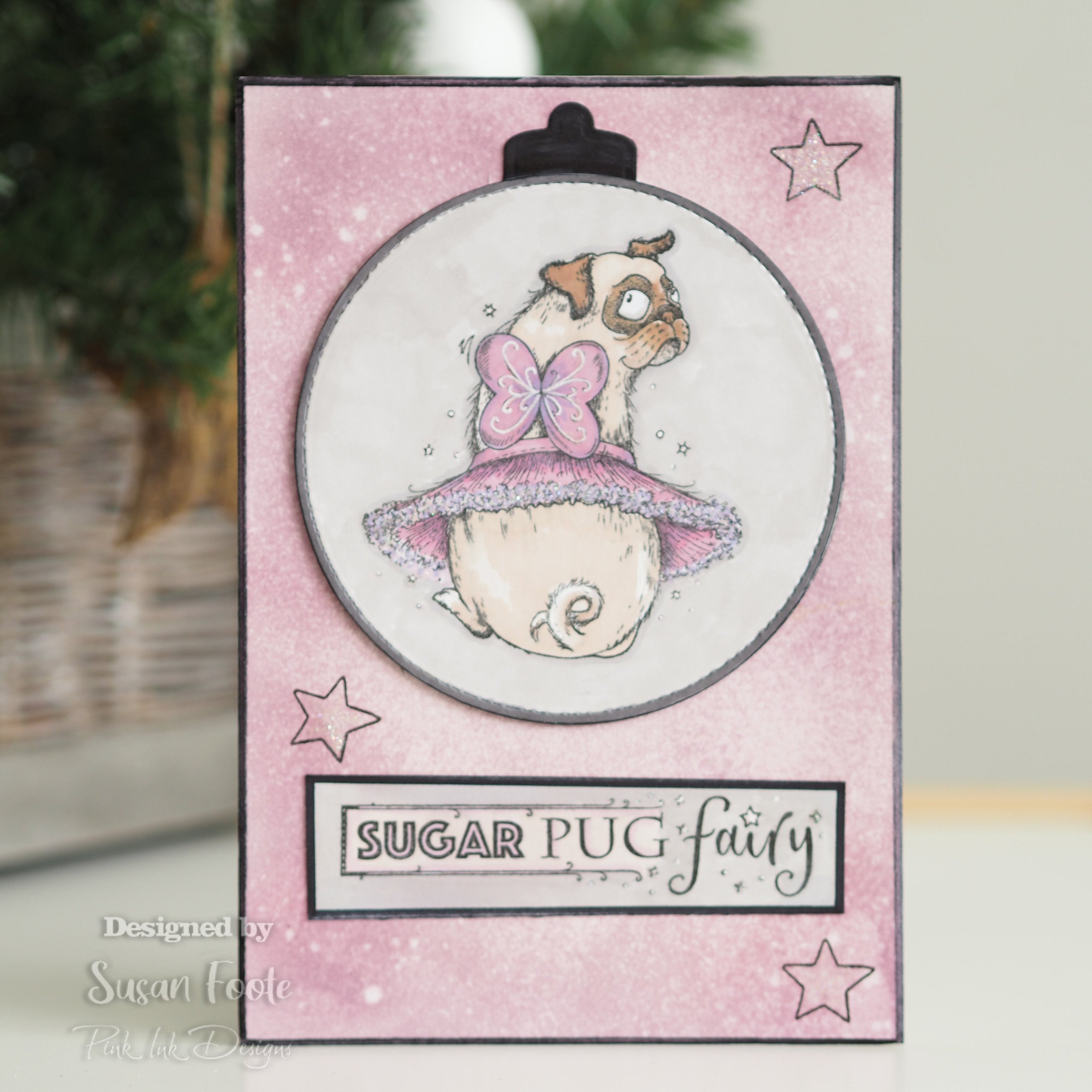 Pink Ink Designs Pawsome Pooch A5 Clear Stamp