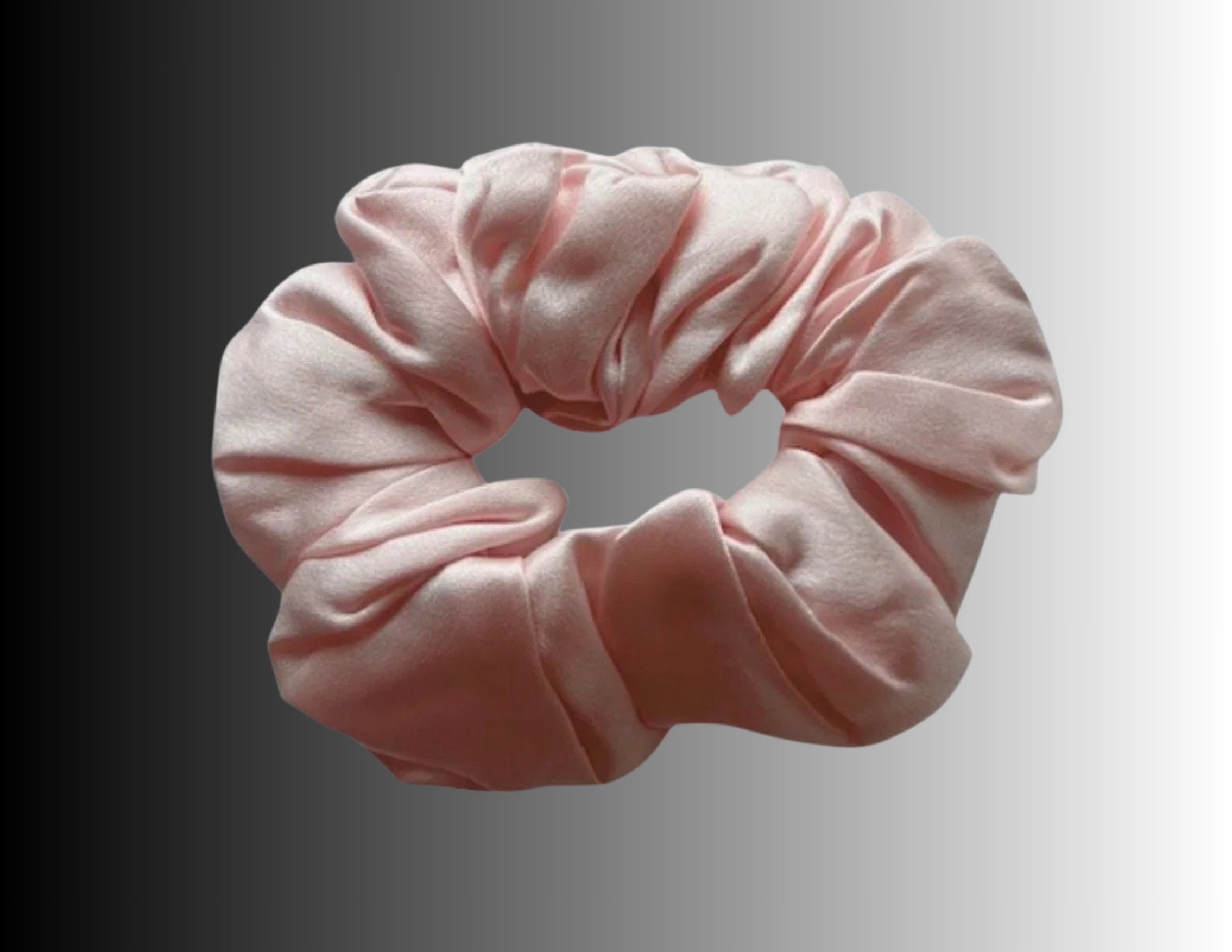 Silk Hair Scrunchie Pink