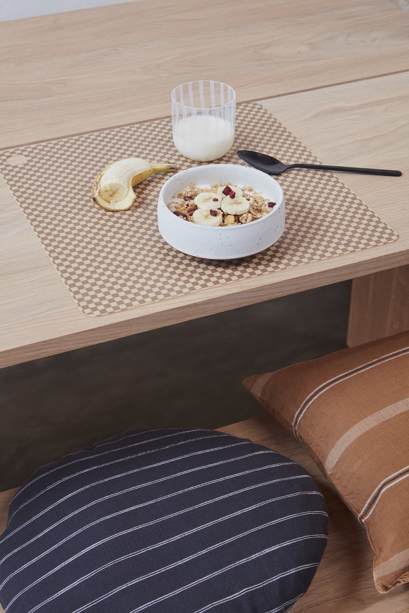Placemat Checker - Pack of 2 - Optic Blue