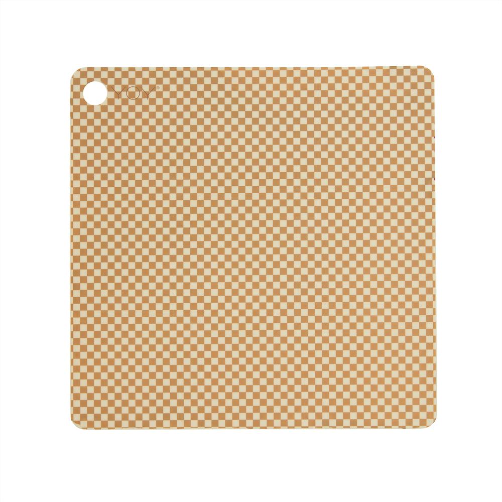 Placemat Checker - Pack of 2 - Vanilla