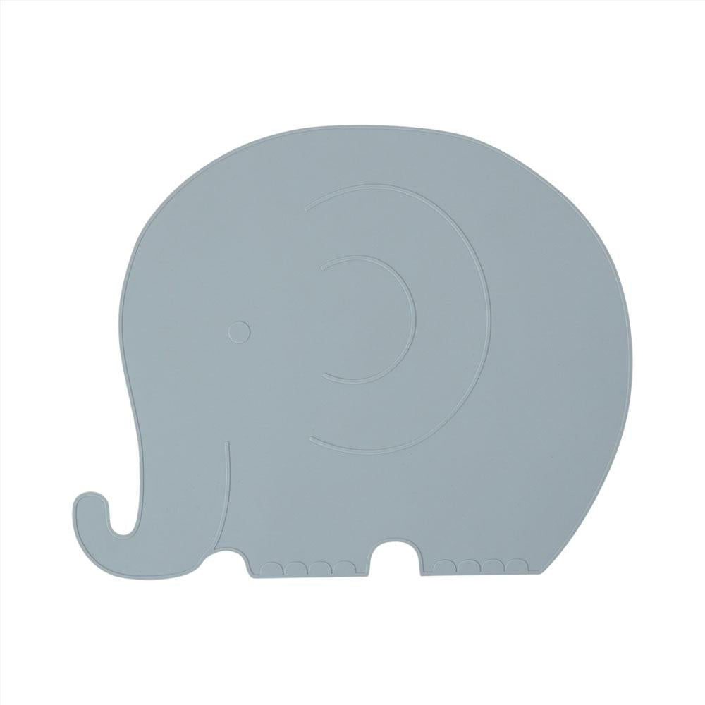 Placemat Henry Elephant - Pale Blue