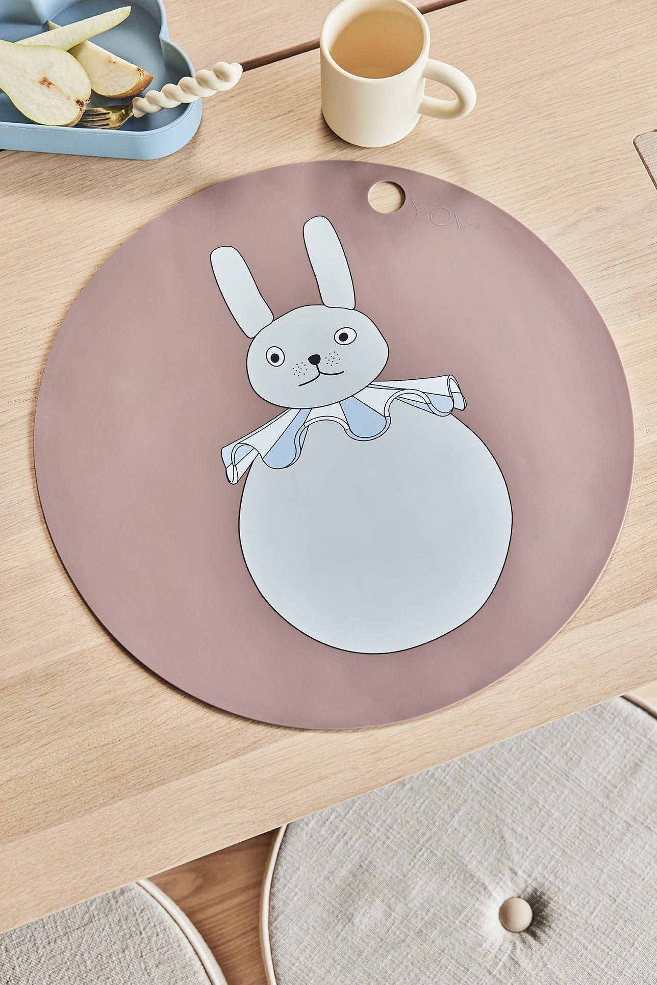 Placemat Rabbit Pompom