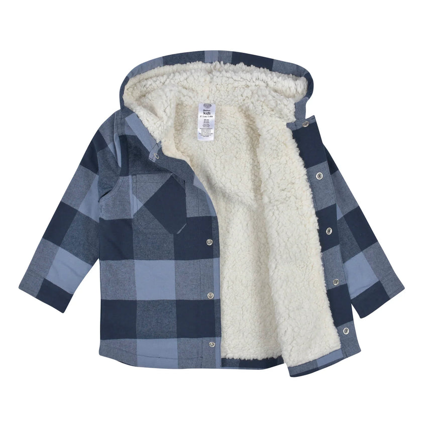 Gerber 2-Piece Baby & Toddler Boys Navy Plaid Jacket & Jogger Set 18M