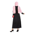 Plain Color Simple Saudi Arabian Arab  Dress