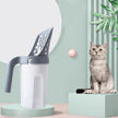 Cat Litter Scoop with Integrated Trash Can – Self-Cleaning Hollow Scooper (Grey, Black & Sets)