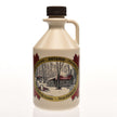 Organic maple syrup in plastic containers