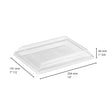 Plateau festif transparent avec couvercle – 3 formats de 6 oz à 13 oz