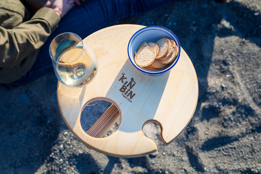 Kin-Bin plateau portable extérieur pour verres et bouteilles