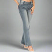 Platinum Plush Women's Rhinestone Motorcycle Bootcut Jeans