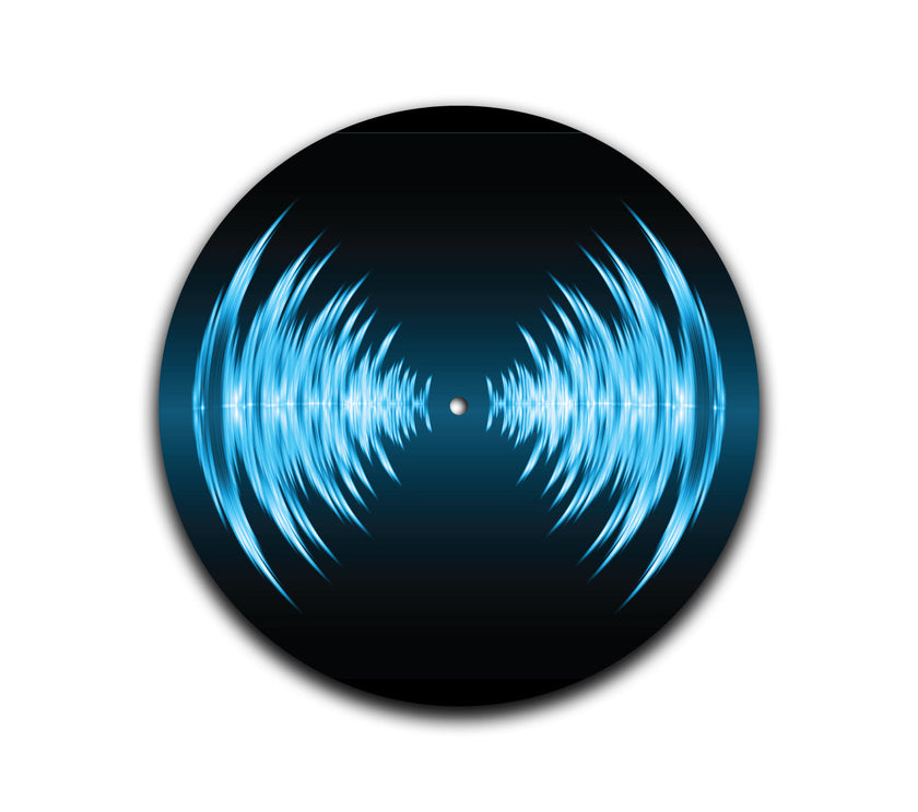 Blue Sound Waves Slipmat