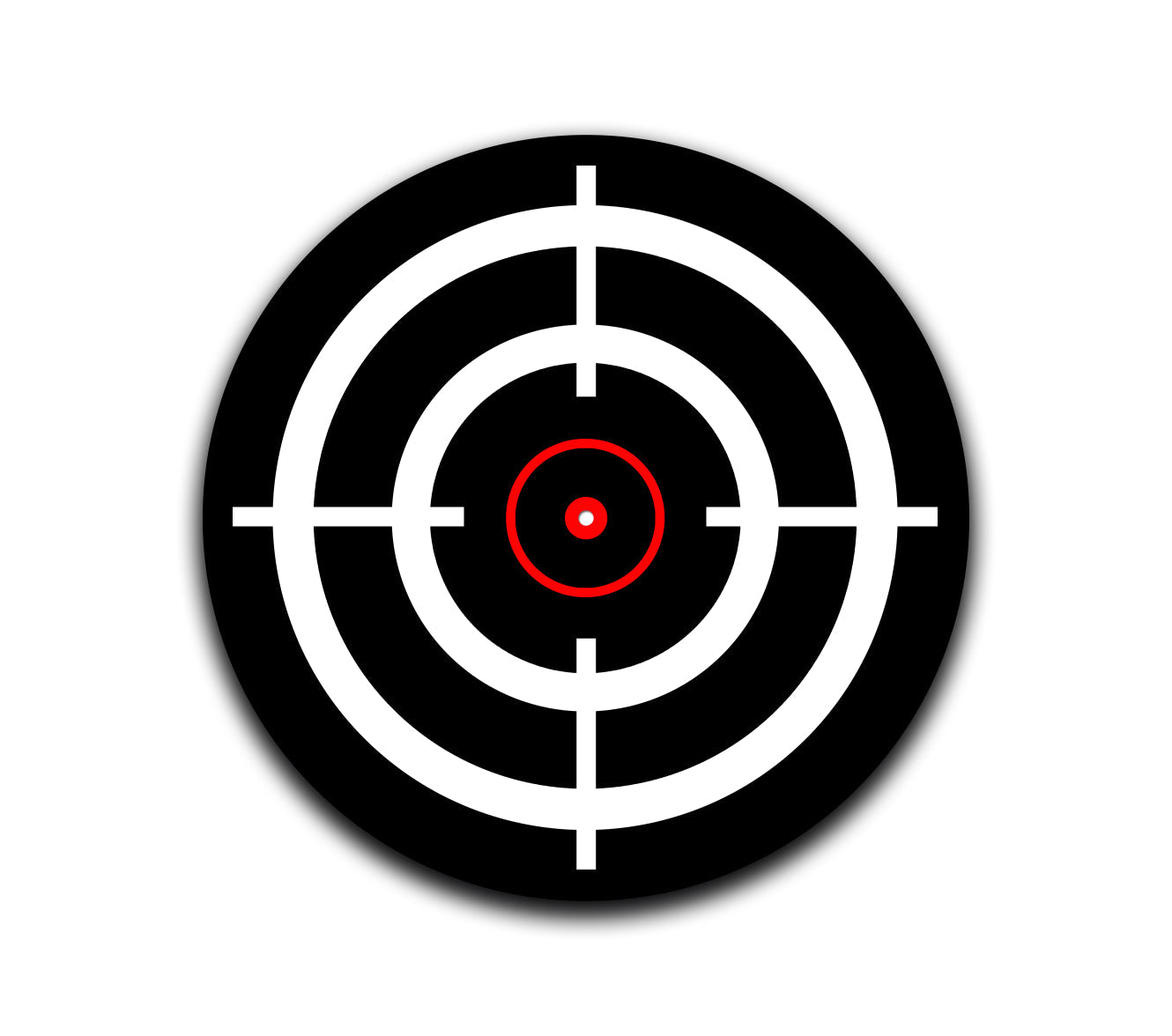 Black Crosshairs Slipmat