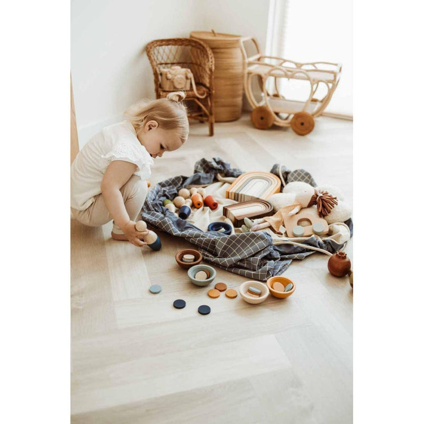 Play & Go - Organic : Blue Gri - 140cm