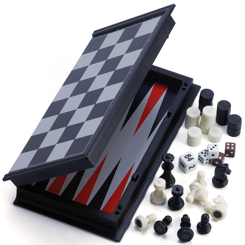 Playwell - Jeu de Backgammon/Échecs/Dames