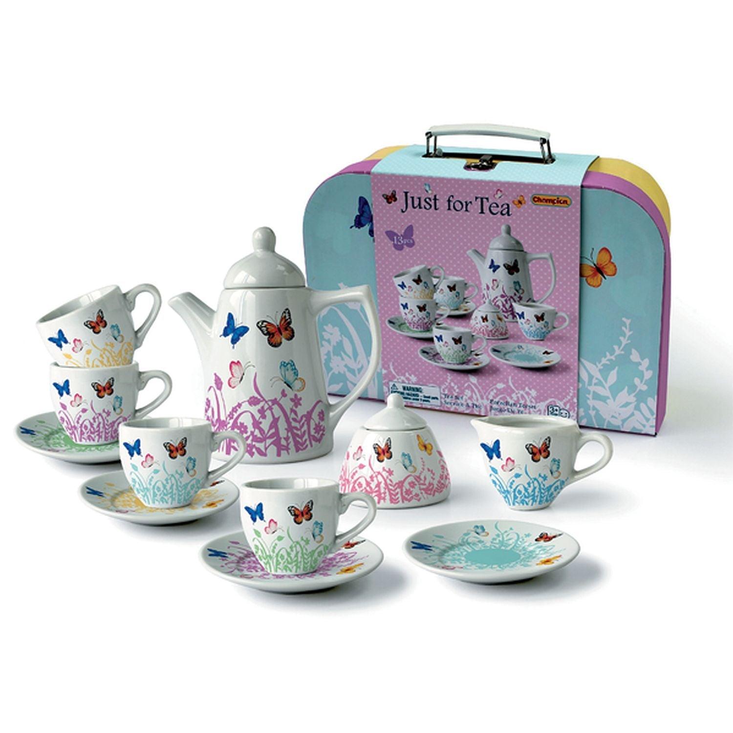 Playwell - Service à thé en porcelaine Butterfly