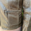 Women's Snap Collar Lamb Leather Jacket