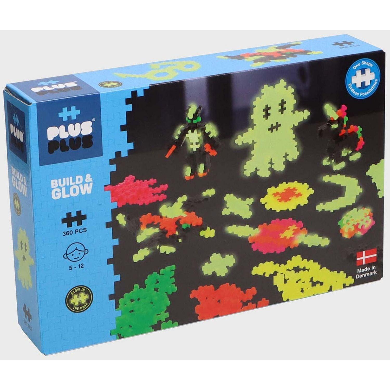 Plus-Plus - Build And Glow - Glowinthe Dark - 360Pc