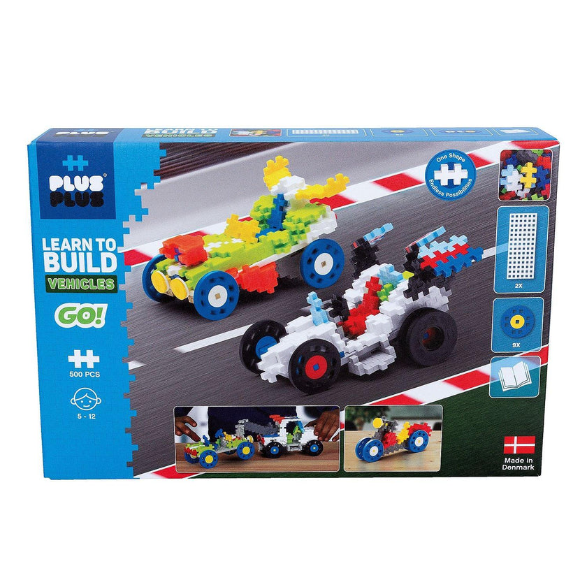Plus-Plus - Go! - Learn To Build - Vehicles - 500Pc